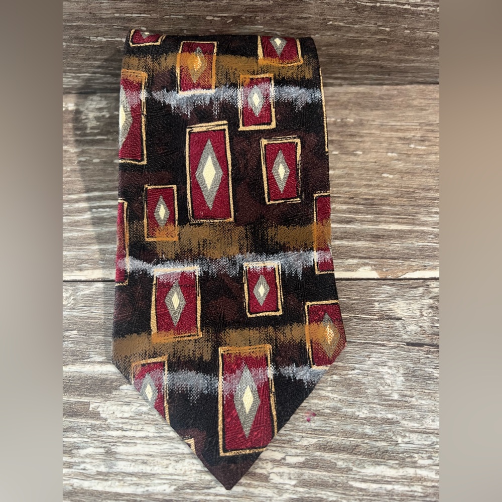 Robert Talbott Omaggio 2 necktie men’s formal business tie vintage print silk‎